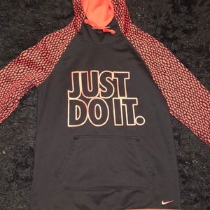 A Nike hoodie